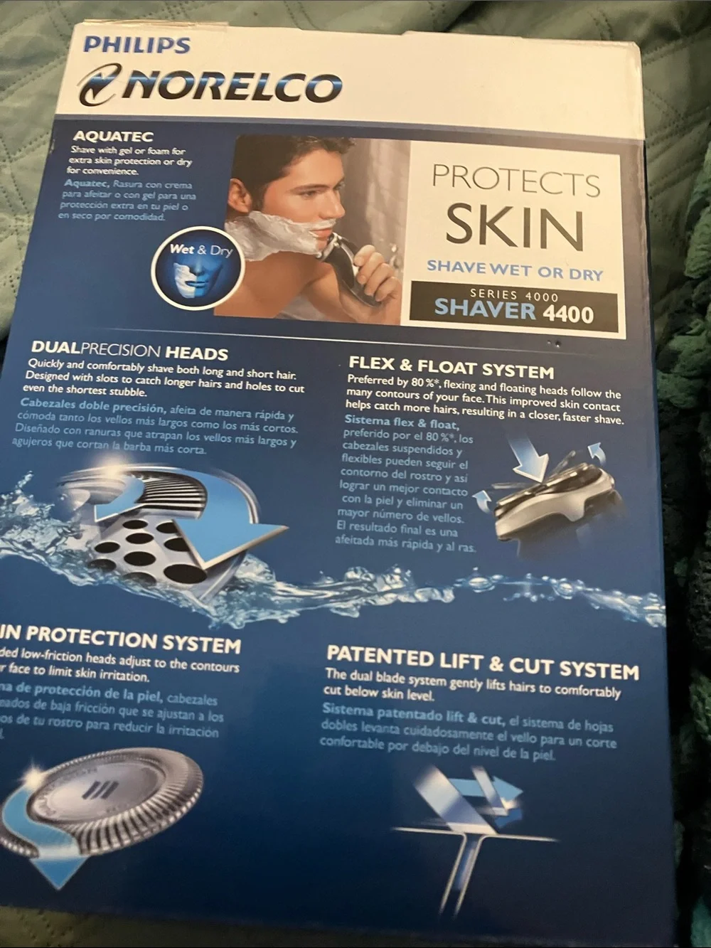Philips Norelco Series 4400 Silver Electric Shaver - Wet or Dry